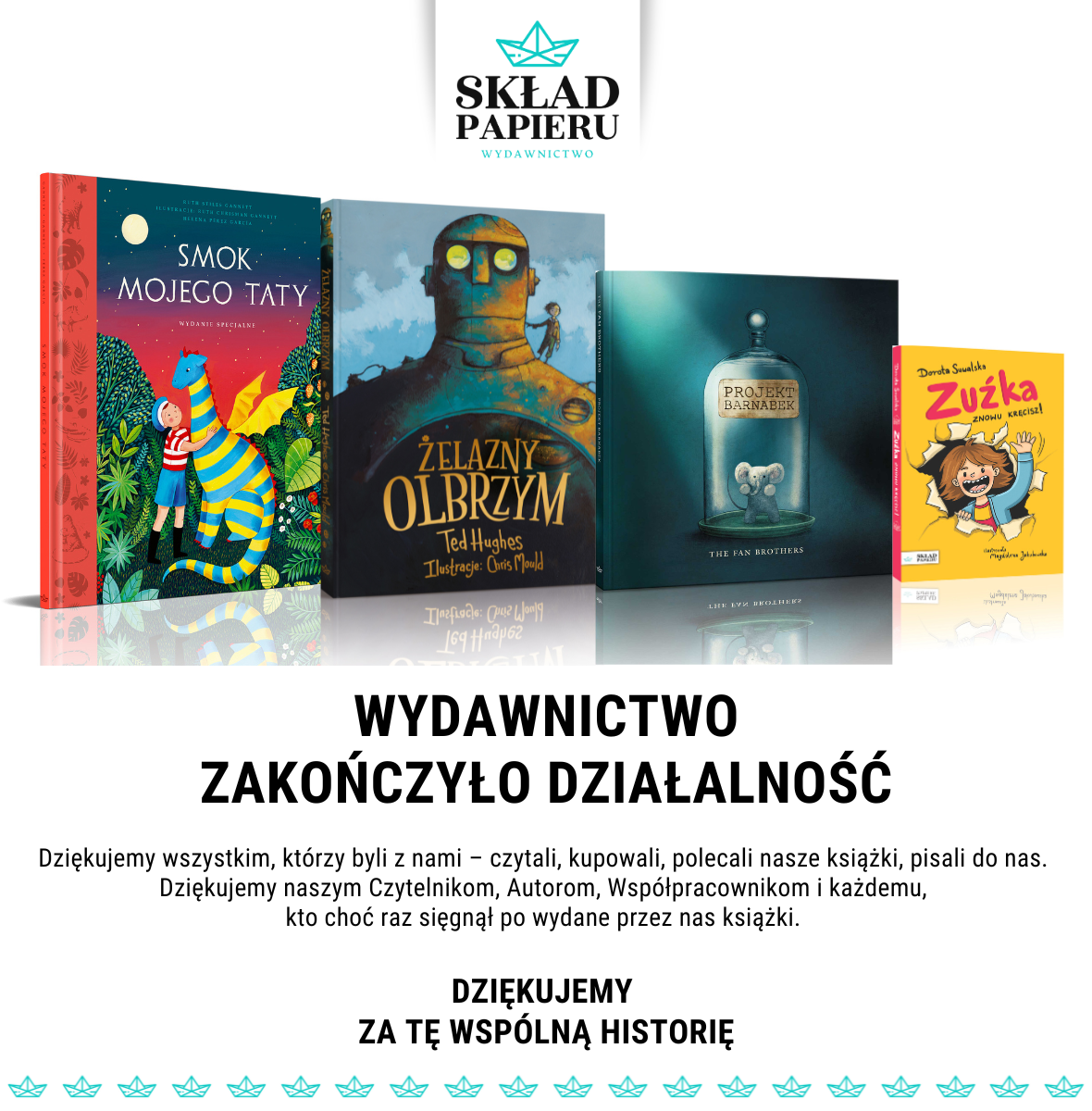 Wydawnictwo Skład Papieru zakończyło działalność